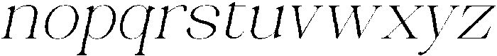 Celima Extra Light Expanded Slanted otf (200) Font LOWERCASE