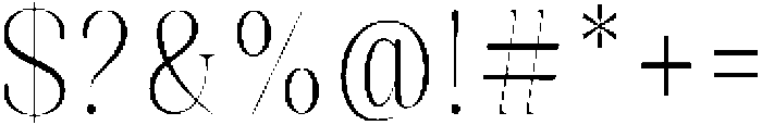 Celima Extra Light Extra Condensed otf (200) Font OTHER CHARS