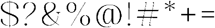 Celima Extra Light Semi Expanded otf (200) Font OTHER CHARS