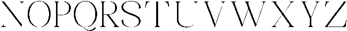 Celima Extra Light Semi Expanded otf (200) Font UPPERCASE