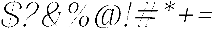 Celima Extra Light Slanted otf (200) Font OTHER CHARS