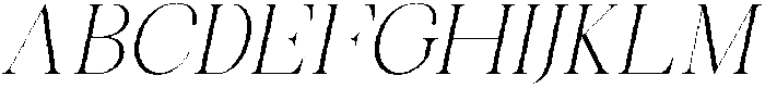 Celima Extra Light Slanted otf (200) Font UPPERCASE