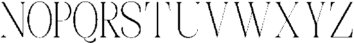Celima Extra Light Ultra Condensed otf (200) Font UPPERCASE