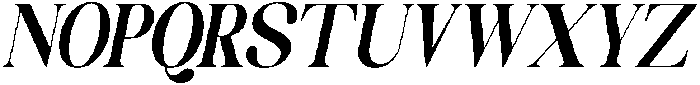 Celima ExtraBold ExtraCondensed Italic otf (700) Font UPPERCASE