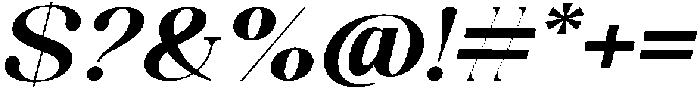 Celima ExtraBold ExtraExpanded Italic otf (700) Font OTHER CHARS
