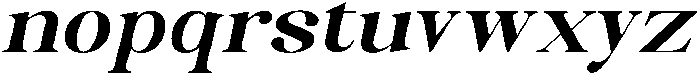 Celima ExtraBold ExtraExpanded Italic otf (700) Font LOWERCASE