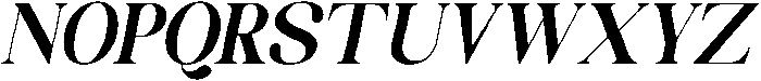 Celima ExtraBold SemiCondensed Italic otf (700) Font UPPERCASE