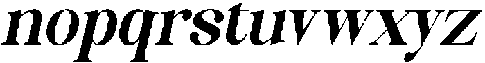 Celima ExtraBold SemiCondensed Italic otf (700) Font LOWERCASE