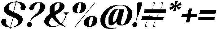 Celima ExtraBold SemiExpanded Italic otf (700) Font OTHER CHARS