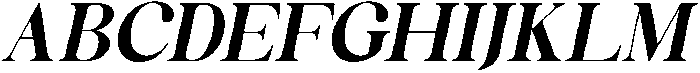 Celima ExtraBold SemiExpanded Italic otf (700) Font UPPERCASE