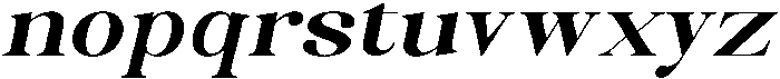 Celima ExtraBold UltraExpanded Italic otf (700) Font LOWERCASE
