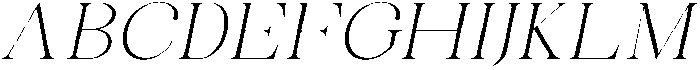 Celima ExtraLight ExtraExpanded Italic otf (200) Font