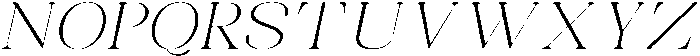 Celima ExtraLight ExtraExpanded Italic otf (200) Font UPPERCASE