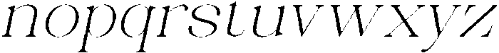 Celima ExtraLight ExtraExpanded Italic otf (200) Font LOWERCASE