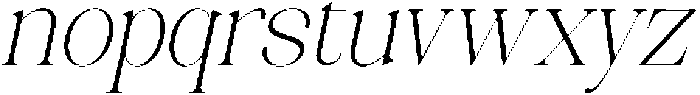 Celima ExtraLight SemiCondensed Italic otf (200) Font LOWERCASE