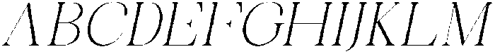 Celima ExtraLight SemiExpanded Italic otf (200) Font