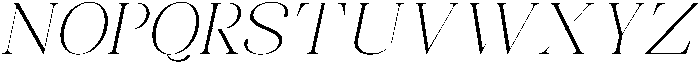 Celima ExtraLight SemiExpanded Italic otf (200) Font UPPERCASE