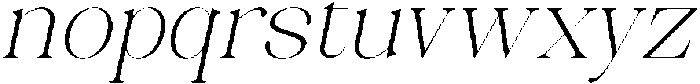 Celima ExtraLight SemiExpanded Italic otf (200) Font LOWERCASE
