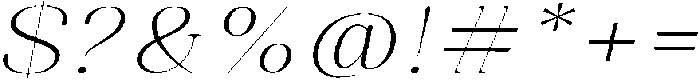 Celima ExtraLight UltraExpanded Italic otf (200) Font OTHER CHARS