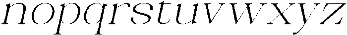 Celima ExtraLight UltraExpanded Italic otf (200) Font LOWERCASE