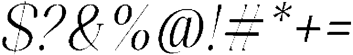 Celima Light Condensed Slanted otf (300) Font OTHER CHARS
