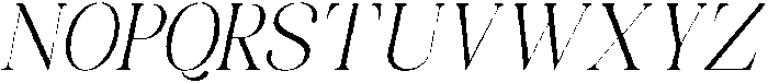 Celima Light Condensed Slanted otf (300) Font UPPERCASE