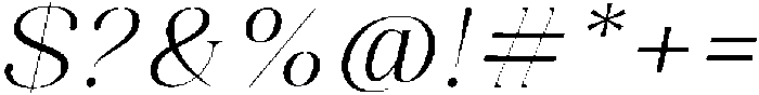 Celima Light Expanded Slanted otf (300) Font OTHER CHARS