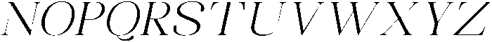 Celima Light Expanded Slanted otf (300) Font UPPERCASE