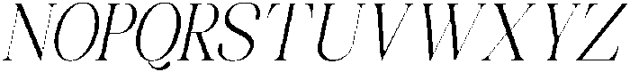 Celima Light Extra Condensed Slanted otf (300) Font UPPERCASE