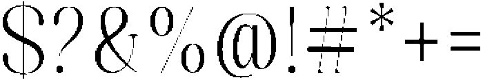 Celima Light Extra Condensed otf (300) Font OTHER CHARS