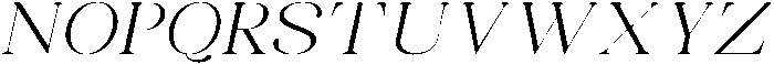 Celima Light Extra Expanded Slanted otf (300) Font UPPERCASE