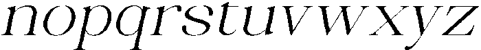 Celima Light Extra Expanded Slanted otf (300) Font LOWERCASE