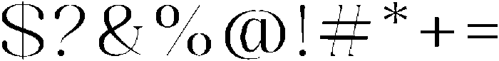 Celima Light Extra Expanded otf (300) Font OTHER CHARS