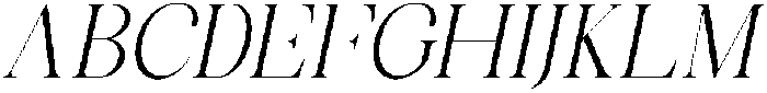 Celima Light Semi Condensed Slanted otf (300) Font