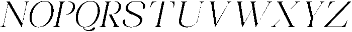 Celima Light Semi Expanded Slanted otf (300) Font UPPERCASE