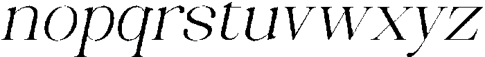 Celima Light Semi Expanded Slanted otf (300) Font LOWERCASE