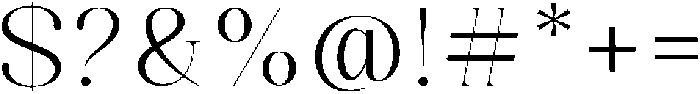 Celima Light Semi Expanded otf (300) Font OTHER CHARS