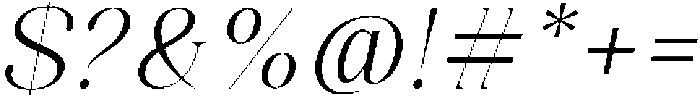 Celima Light Slanted otf (300) Font OTHER CHARS