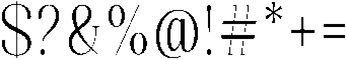 Celima Light Ultra Condensed otf (300) Font OTHER CHARS