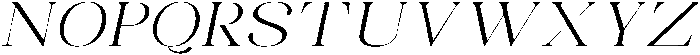 Celima Light Ultra Expanded Slanted otf (300) Font UPPERCASE