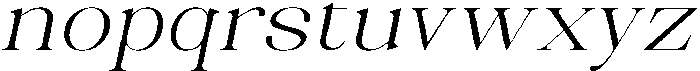 Celima Light Ultra Expanded Slanted otf (300) Font LOWERCASE