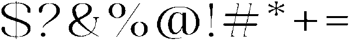 Celima Light Ultra Expanded otf (300) Font OTHER CHARS
