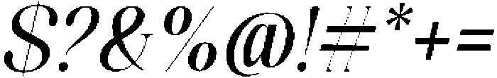Celima Medium Condensed Slanted otf (500) Font OTHER CHARS