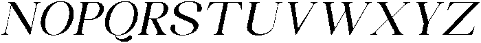Celima Medium Expanded Slanted otf (500) Font UPPERCASE