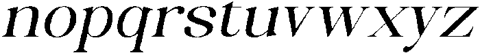 Celima Medium Expanded Slanted otf (500) Font LOWERCASE