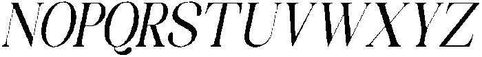 Celima Medium Extra Condensed Slanted otf (500) Font UPPERCASE