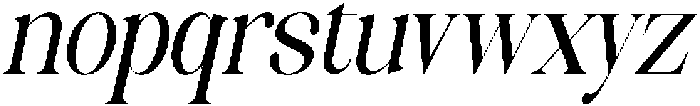 Celima Medium Extra Condensed Slanted otf (500) Font LOWERCASE