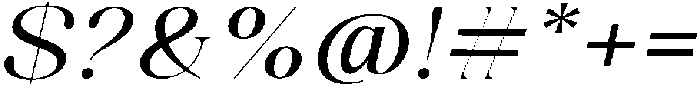 Celima Medium Extra Expanded Slanted otf (500) Font OTHER CHARS