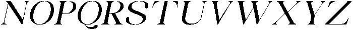 Celima Medium Extra Expanded Slanted otf (500) Font UPPERCASE