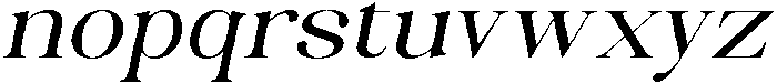 Celima Medium Extra Expanded Slanted otf (500) Font LOWERCASE